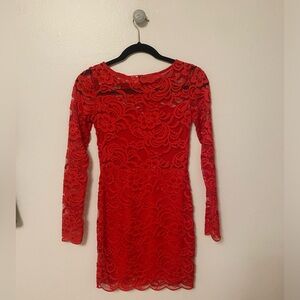 H&M Divided, Red Dress, Size 4. Wore once